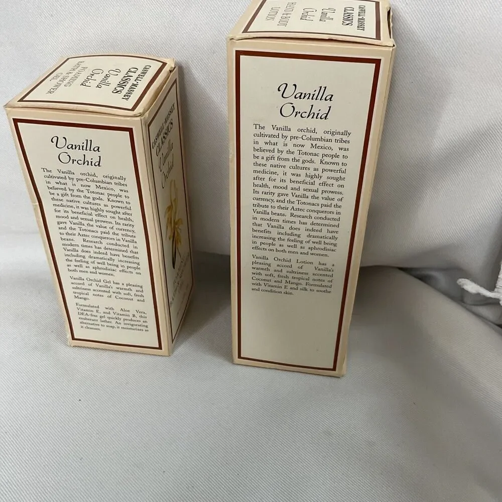 Caswell Massey Vanilla Orchid Lotion‎ And Shower Gel 8.5 Oz 8.2 Oz Discontinued